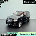 Whelart Land Rover Range Rover Sport Black 1:18 Diecast Model Car - detailed collector display model