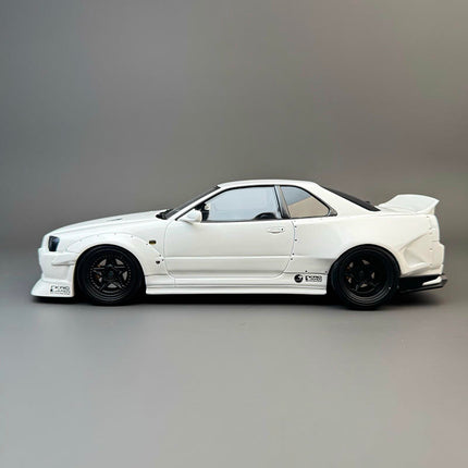 Otto Nissan GT-R R34 KRC 1:18 Resin Model Car - studio product photo of the scale model