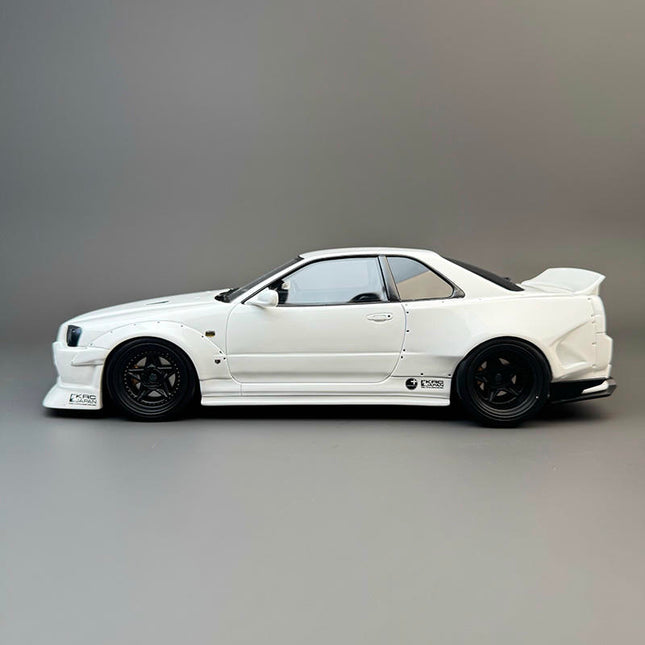 Otto Nissan GT-R R34 KRC 1:18 Resin Model Car - studio product photo of the scale model