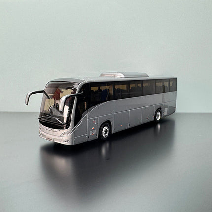 Yutong Bus T12E Gray 1:42 Diecast Model Bus - detailed collector display model