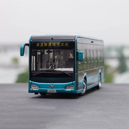 Original Manufacturer King Long XMQ6105G Bus with Lights 1:38 Diecast Model Bus - detailed collector display model