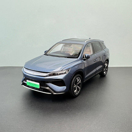 YX Car Model BYD Song PRO DMi SUV Blue 1:18 Diecast Model Car - detailed collector display model