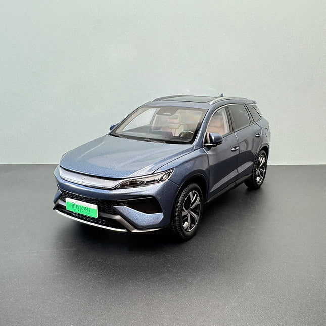 YX Car Model BYD Song PRO DMi SUV Blue 1:18 Diecast Model Car - detailed collector display model