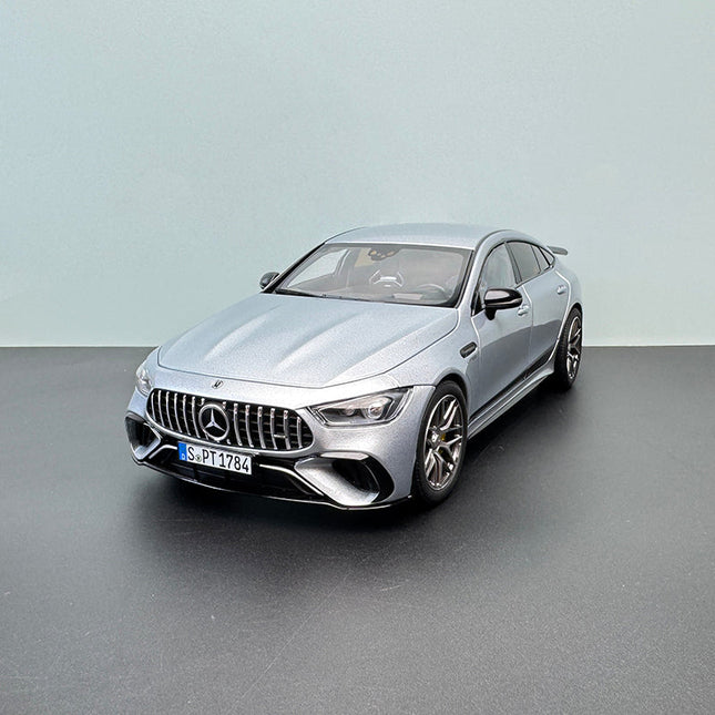 Norev Mercedes-Benz AMG GT63 4MATIC 2021 Silver 1:18 Diecast Model Car - detailed collector display model