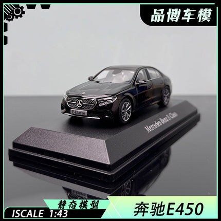 iScale Mercedes-Benz E450 E-Klasse W214 Black 1:43 Diecast Model Car - detailed collector display model