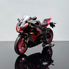 LCD Model Suzuki R1000 Motorcycle Red 1:12 Diecast Model Motorcycle - detailed collector display model