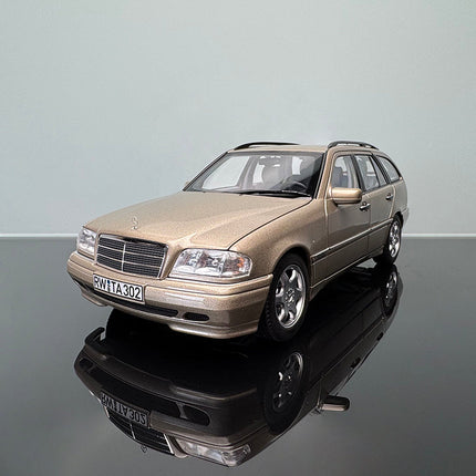 Norev Mercedes-Benz C-Class 1993 Wagon Champagne Silver 1:18 Diecast Model Car - collectible scale model car