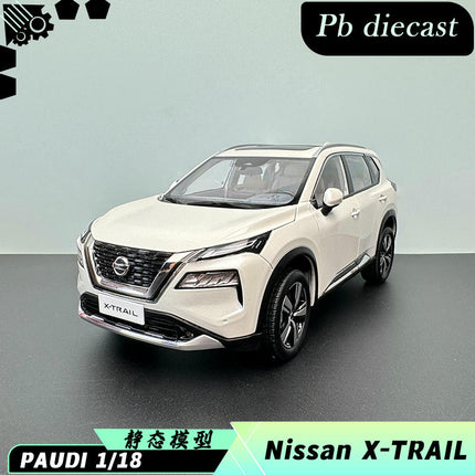 YX Car Model Nissan X-Trail White 1:18 Diecast Model Car - detailed collector display model
