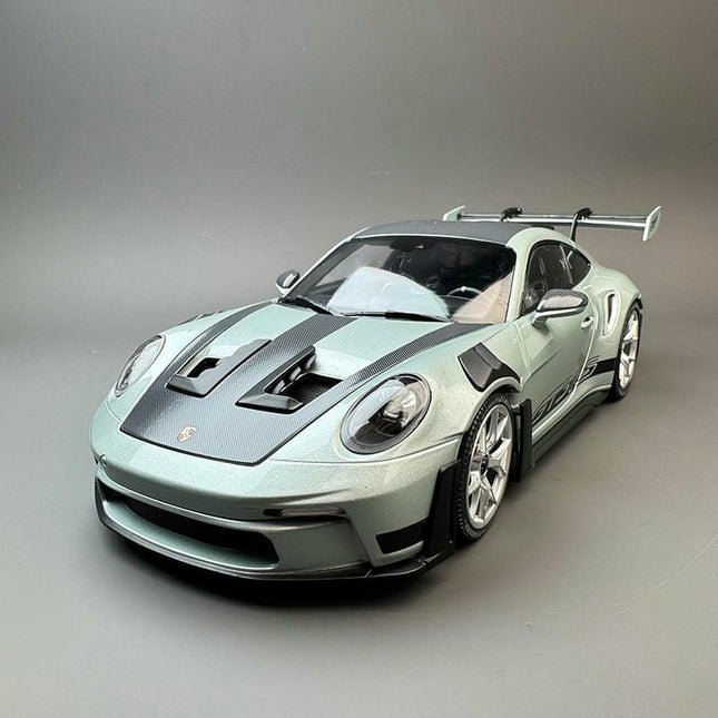 Minichamps Porsche 911 GT3 RS 1:18 Diecast Model Car - studio product photo of the scale model