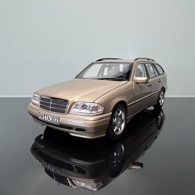 Norev Mercedes-Benz C36 AMG W202 Champagne Silver 1:18 Diecast Model Car - collectible scale model car