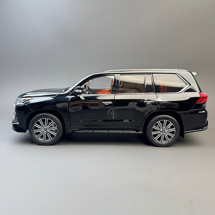 LCD Model Lexus LX570 Black 1:18 Diecast Model Car - studio product photo of the scale model