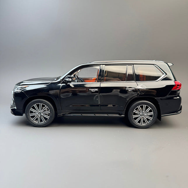 LCD Model Lexus LX570 Black 1:18 Diecast Model Car - studio product photo of the scale model