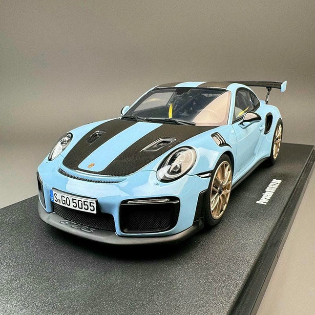 GT Spirit Porsche 911 GT2 RS 1:18 Resin Model Car - studio product photo of the scale model