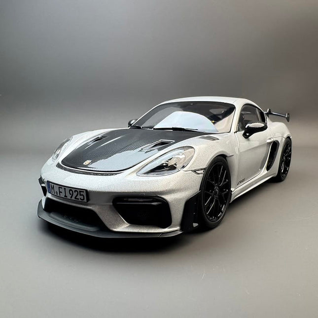 Norev Porsche 911 GT4 RS Silver 1:18 Diecast Model Car - detailed collector display model