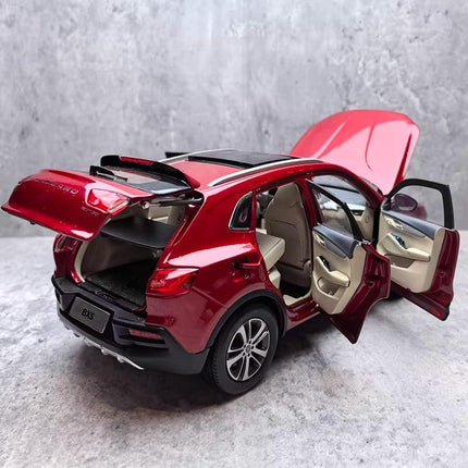 YX Car Model Borgward BX7 SUV Red 1:18 Diecast Model Car - premium scale model collectible
