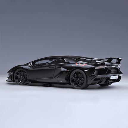 AutoArt Lamborghini Aventador SVJ Black 1:18 Diecast Model Car - detailed die-cast style model