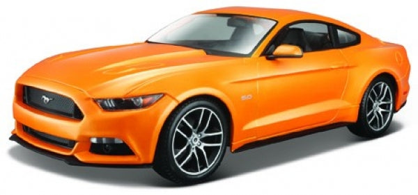 1:18 scale orange diecast model car, sports coupe with detailed exterior design