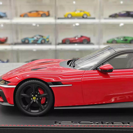 BBR Ferrari 12 Cilindri Coupe Red 1:18 Resin Model Car - scale model for display