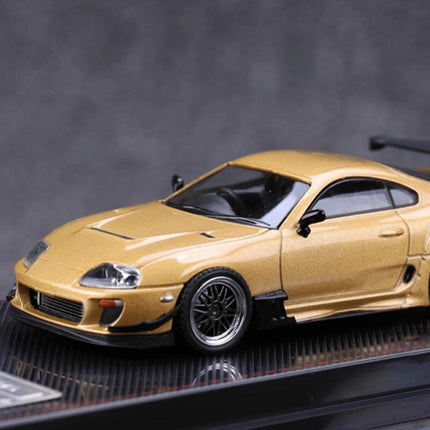 Ignition Model Toyota Supra JZA80 RZ Gold 1:64 Diecast Model Car - detailed die-cast style model