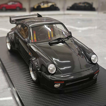 Ignition Model Porsche 964 RWB Blackbird Wangan Black 1:18 Resin Model Car - collector edition scale model