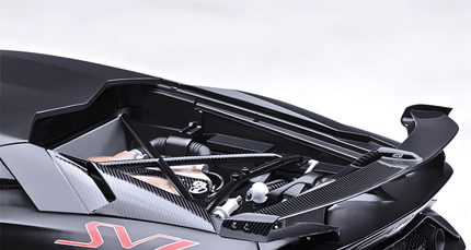 AutoArt Lamborghini Aventador SVJ Black 1:18 Diecast Model Car - collector display piece