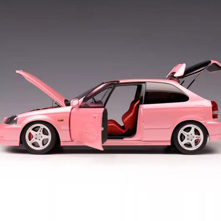 MH Honda Civic EK9 Purple 1:18 Diecast Model Car - scale model collectible piece