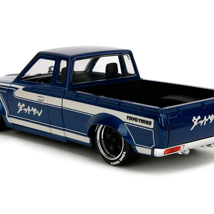 1972 Datsun 620 Pickup Truck Blue Metallic and Cream "JDM Tuners" Series 1/24 Diecast Model Car by Jada