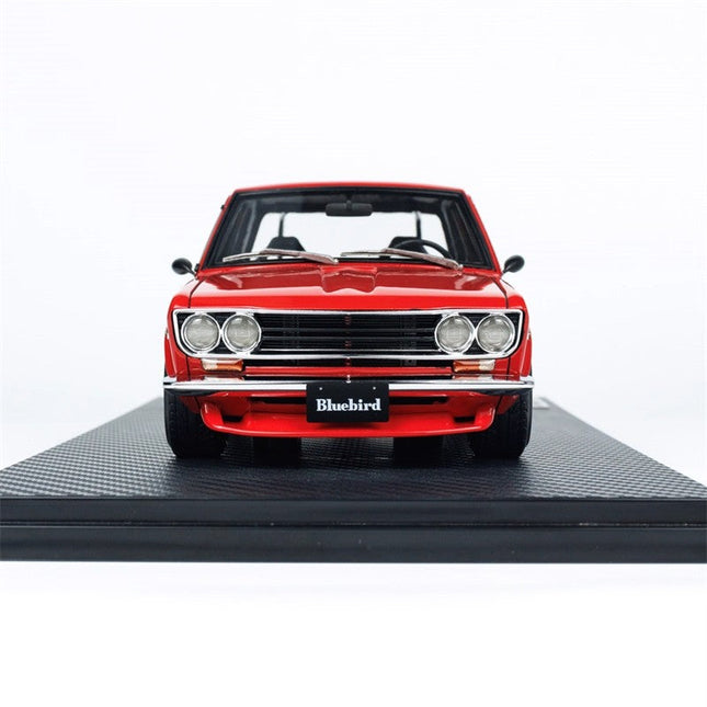 Ignition Model Datsun 510 Bluebird 1:18 Resin Model Car - studio product photo of the scale model