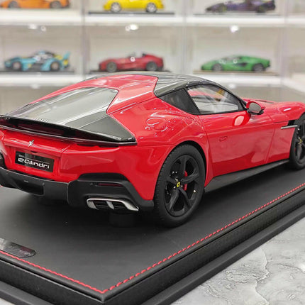 BBR Ferrari 12 Cilindri Coupe Red 1:18 Resin Model Car - collector edition scale model