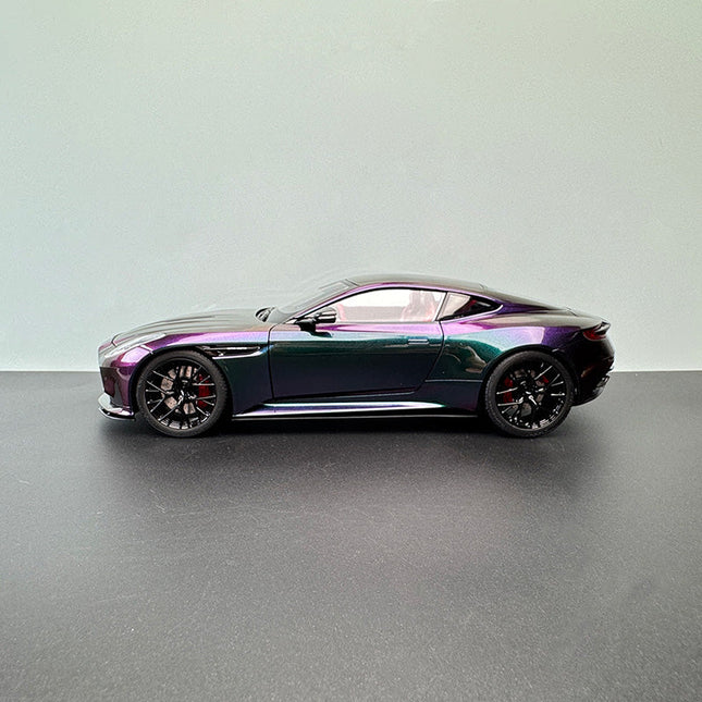Xiao Guang Aston Martin DB12 Chameleon 1:18 Diecast Model Car - studio product photo of the scale model