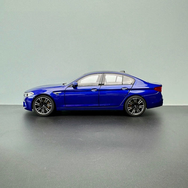 Norev BMW M5 F90 M Power Alpine Blue 1:18 Diecast Model Car - collectible scale model car