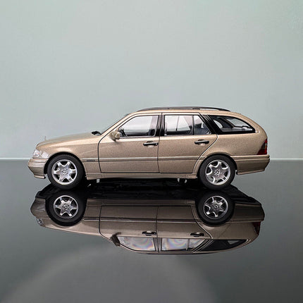 Norev Mercedes-Benz C-Class 1993 Wagon Champagne Silver 1:18 Diecast Model Car - fine detailed model replica