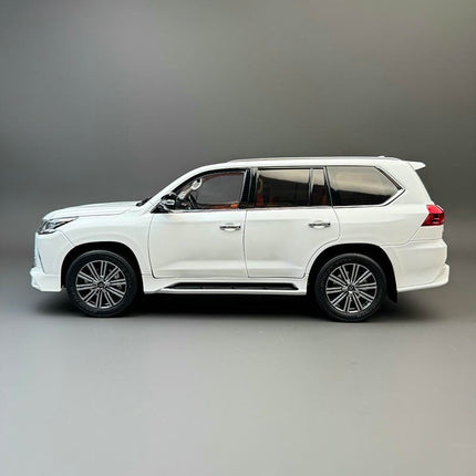 LCD Model Lexus LX570 White 1:18 Diecast Model Car - detailed die-cast style model