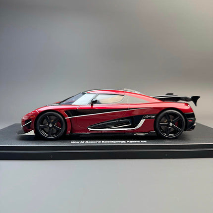 GT Spirit Koenigsegg Agera RS Red GT931 1:18 Resin Model Car - studio product photo of the scale model