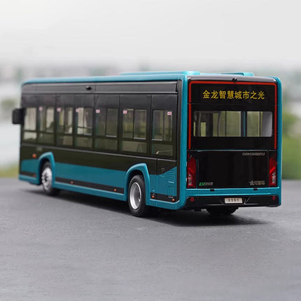 Original Manufacturer King Long XMQ6105G Bus with Lights 1:38 Diecast Model Bus - scale model collectible piece