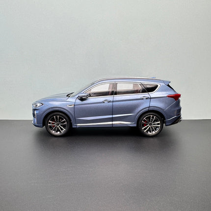 Chery YX Jetour X70 PLUS SUV Blue 1:18 Diecast Model Car - collectible scale model car