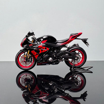 LCD Model Suzuki R1000 Motorcycle Red 1:12 Diecast Model Motorcycle - collectible scale model car