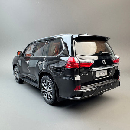 LCD Model Lexus LX570 Black 1:18 Diecast Model Car - collectible scale model car