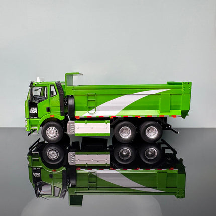 Jiefang J6 Muck Truck Green 1:24 Diecast Model Truck - collectible scale model car