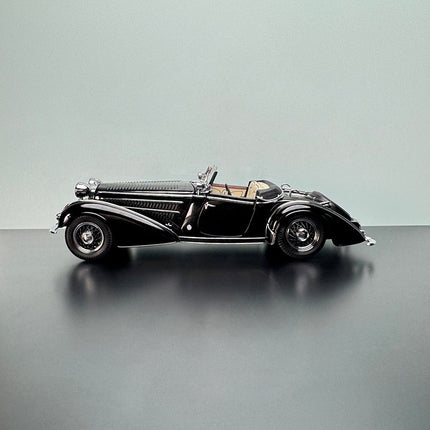 Sun Star 1939 Horch 855 Special Roadster Black 1:18 Diecast Model Car - collectible scale model car