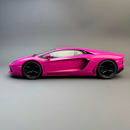 AutoArt Lamborghini Aventador LP700-4 Pink 74660 1:18 Diecast Model Car - collectible scale model car