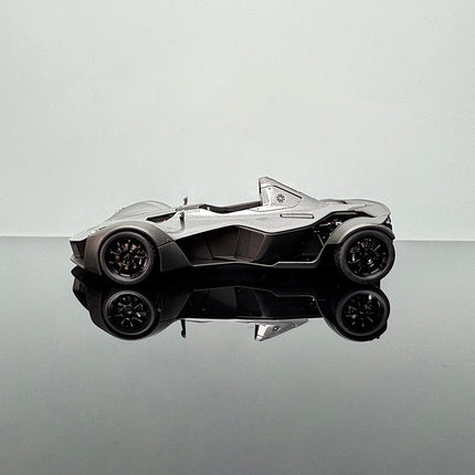BAC MONO Racing Gray 1:18 Diecast Model Car - collectible scale model car