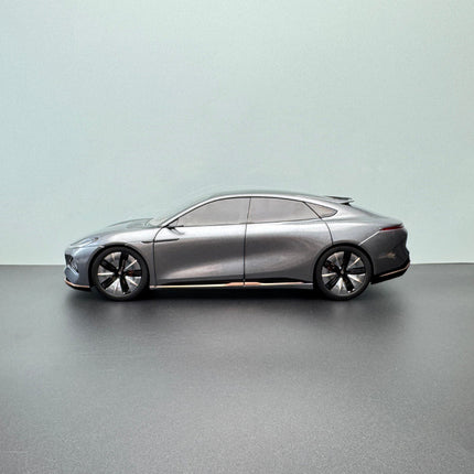 Original Skyworth CE11 (China Edition) Gray 1:18 Diecast Model Car - studio product photo of the scale model