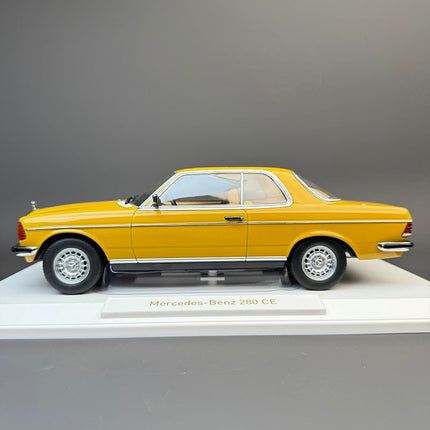 Norev Mercedes-Benz 280CE Sahara Yellow 1:18 Diecast Model Car - fine detailed model replica