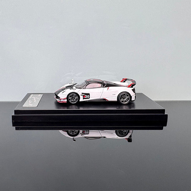 LCD Model Pagani Huayra BC Convertible 1:64 Diecast Model Car - studio product photo of the scale model