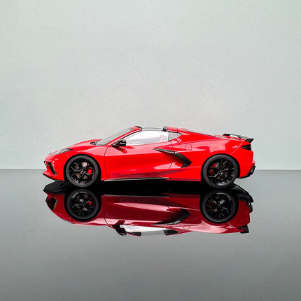 AutoArt Chevrolet Corvette C8 Red 1:18 Diecast Model Car - collectible scale model car