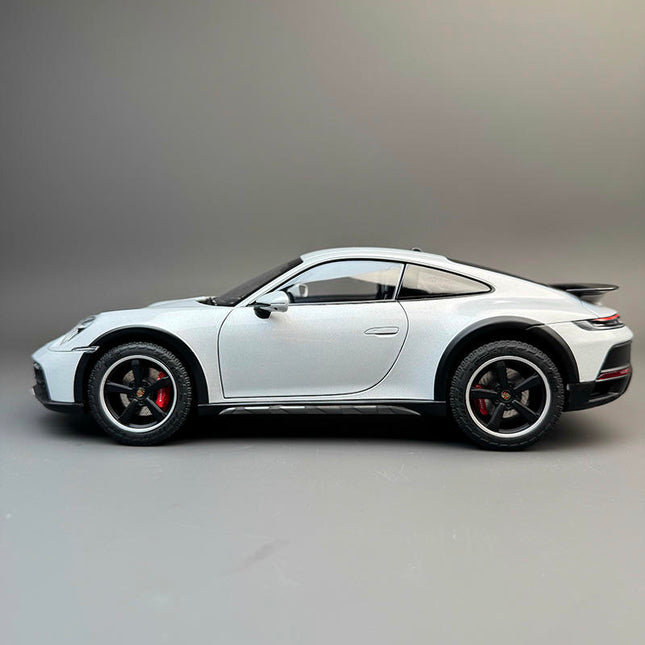 Norev Porsche 911 Dakar 2023 Ice Grey Metallic 1:18 Diecast Model Car - collectible scale model car