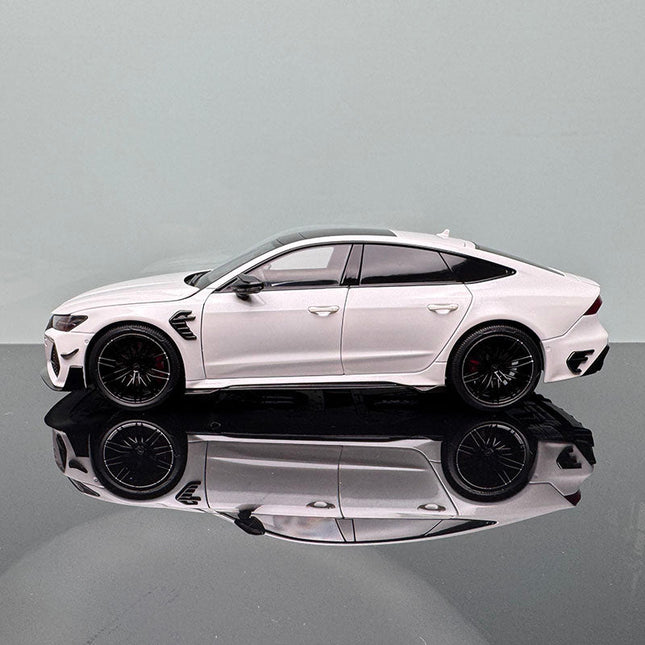 KengFai Audi RS7 ABT Modified Version White 1:18 Diecast Model Car - studio product photo of the scale model