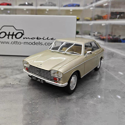 Otto Peugeot 204 (1965) Gold 1:18 Resin Model Car - detailed collector display model