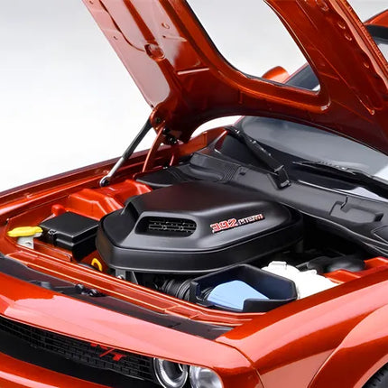 AutoArt Dodge Challenger R/T Widebody Orange 1:18 Diecast Model Car - scale model collectible piece